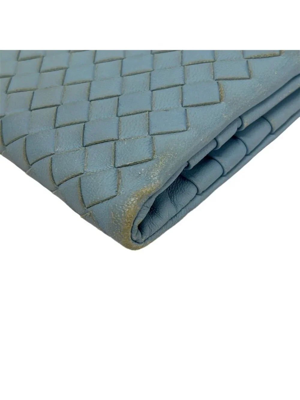 Bottega Veneta Wallet Intrecciato Light Blue Leather